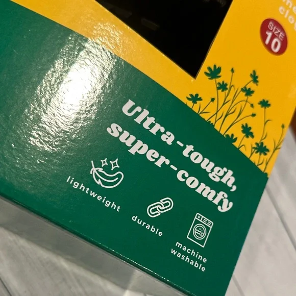 Totes Sz 10 Black Floral Women's Clogs - Picture 5 of 6